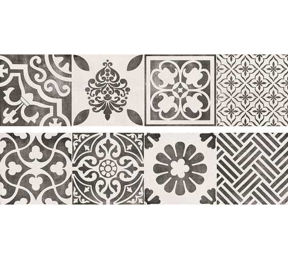 Бордюр LB CERAMICS Винтаж Вуд (белый микс; 7,5x30 см; 1 шт.) СК000036932