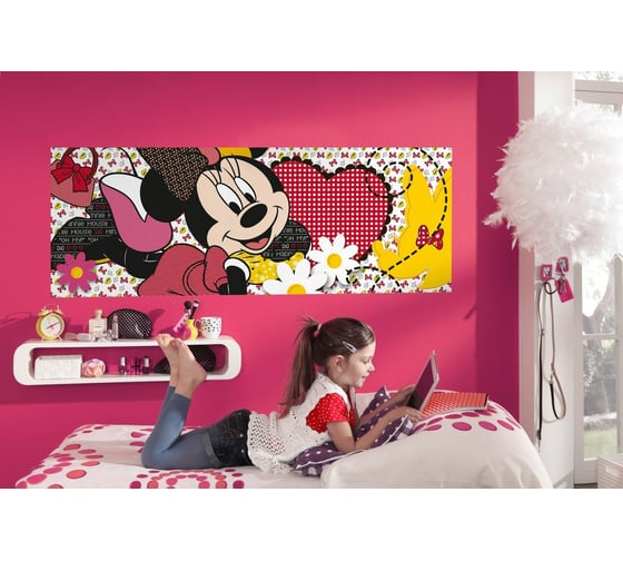 Фотообои бумажные Komar Disney "Минни мечтает" 202x73 см 1-472