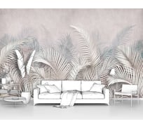 Фотообои ООО Первое ателье перья лофт "Перьевые листья снизу в пастельных тонах", 160x100 см pw140490-1