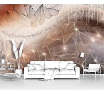 Фотообои ООО Первое ателье абстракции "Коллекция Lusso II-переплетение светящихся линий", 200x130 см pw141044-2