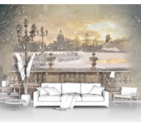 Фотообои город ООО Первое ателье "Санкт-Петербург зимой, вид с набережной на Медного Всадника" pw28811