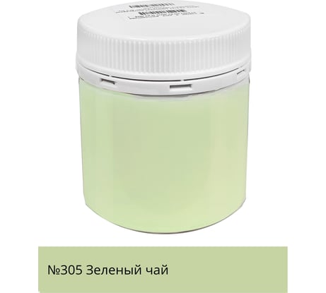 Краска акриловая интерьерная моющаяся Palizh №305 зеленый чай 0,2 кг 11608064