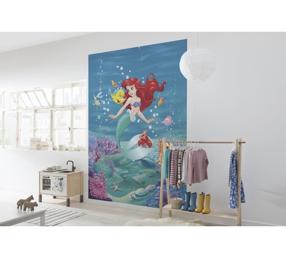 Фотообои бумажные Komar Disney "Поющая Ариэль" 184x254 см 4-4020