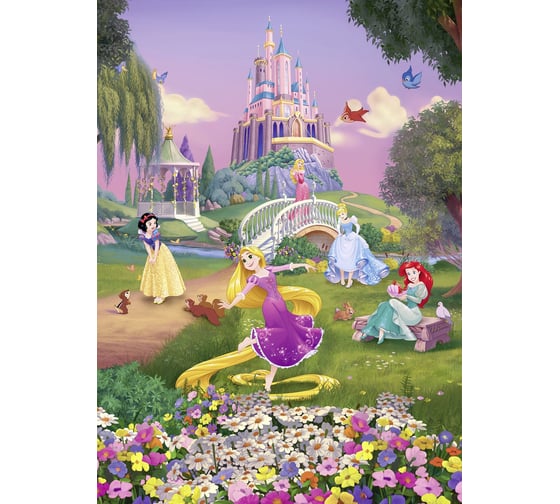 Фотообои бумажные Komar Disney "Принцессы и закат" 184x254 см 4-4026
