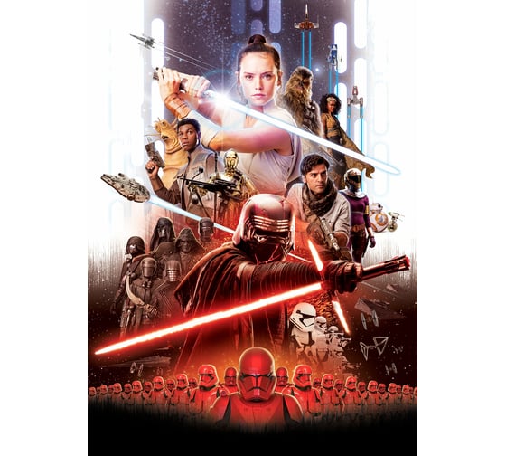 Фотообои бумажные Komar STARWARS "Звездные войны: кинопостер Рей" 184x254 см 4-4113