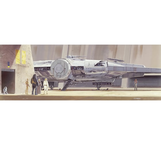 Фотообои бумажные Komar STARWARS "Звездные войны Classic: Сокол Тысячелетия" 368x127 см 4-4112