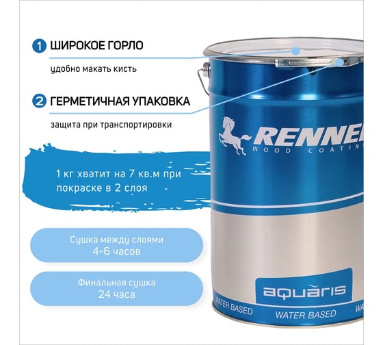 Гидромасло для террас RENNER YS M303 1 л 1-303-0