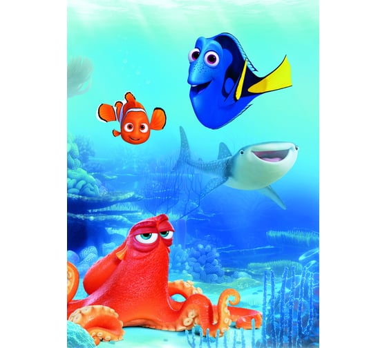 Фотообои бумажные Komar Disney "Дори и друзья" 184x254 см 4-446