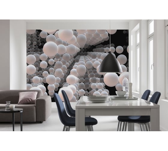 Фотообои бумажные Komar "Сферы: 3D" 368x254 см 8-880 1