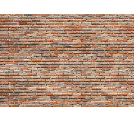 Фотообои бумажные Komar "Кирпичная кладка" 368x254 см 8-741