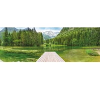 Фотообои бумажные Komar "Зеленое озеро" 368x127 см 4-538