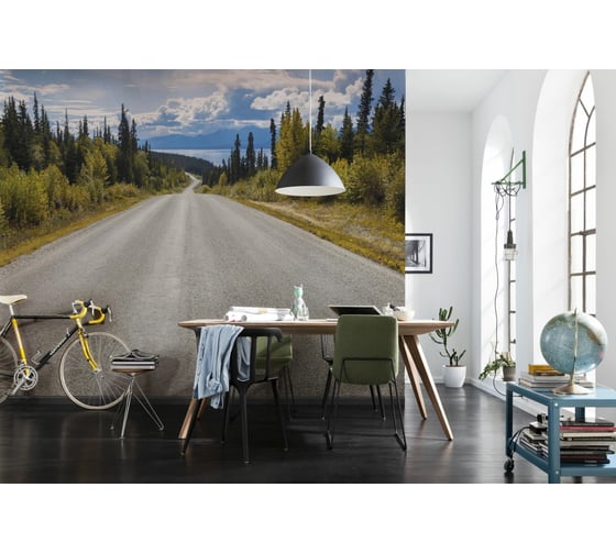 Фотообои бумажные Komar "Атлин: дорога (Atlin Road)" 368x254 см 8-532
