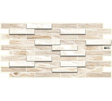 Декоративная панель пвх Центурион 980x480 (дерево дуб беленый; 3 мм; 1 шт.) 42925