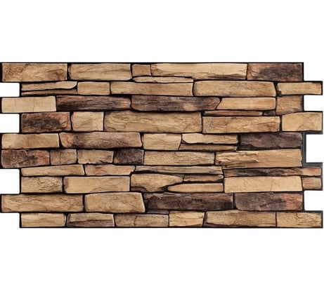 Декоративная панель пвх Центурион 980x498 (сланец натуральный; 3 мм; 1 шт.) 42928