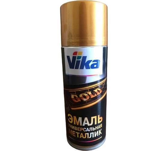 Универсальная эмаль VIKA (металлик; золото; 0,52 л) 18-000028