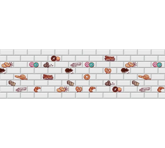 Панель для кухонного фартука ФАРТУКОФФ глянцевая "ФФ - 475", 2000x600x1,0 мм, Фотопечать 35014750402