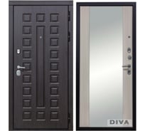 Дверь DIVA МД-30 Зеркало 2050x860 мм Правая Венге-Сандал УТ-00072442