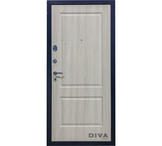 Дверь DIVA 510 2050x860 мм Левая Титан-Дуб фил крем УТ-00073752