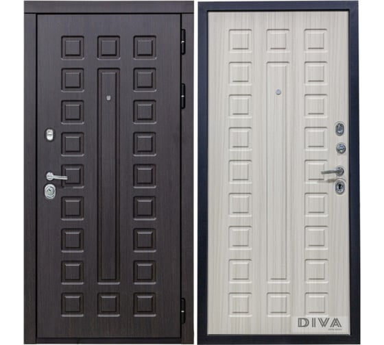 Дверь DIVA МД-30 2050x860 мм Правая Венге-Сандал белый УТ-00072437 1