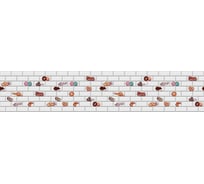 Панель для кухонного фартука ФАРТУКОФФ глянцевая "ФФ - 475", 3000x600x1,0 мм, Фотопечать 35014750403
