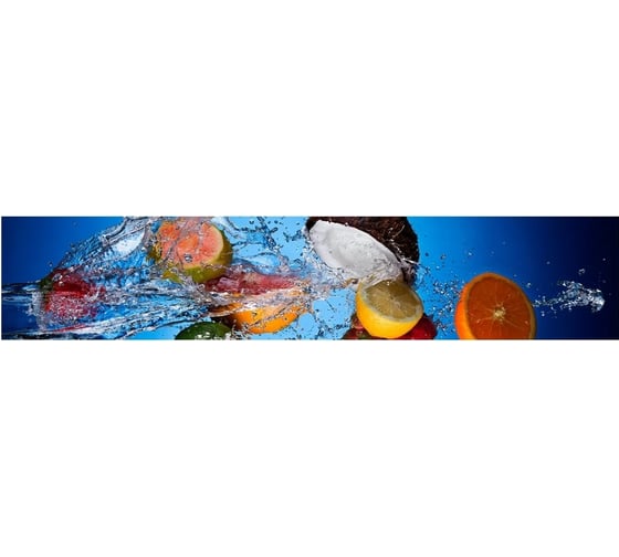 Панель для кухонного фартука ФАРТУКОФФ глянцевая "ФФ - 200", 3000x600x1,0 мм, Фотопечать 35012000403 1