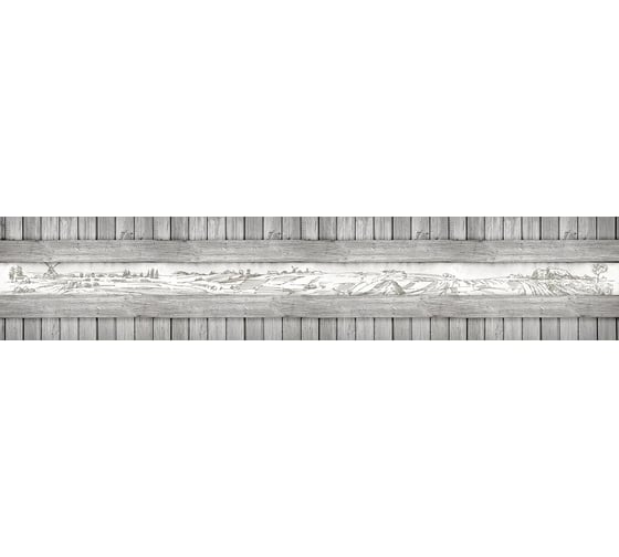 Панель для кухонного фартука ФАРТУКОФФ глянцевая "ФФ - 410", 3000x600x1,0 мм, Фотопечать 35014100403