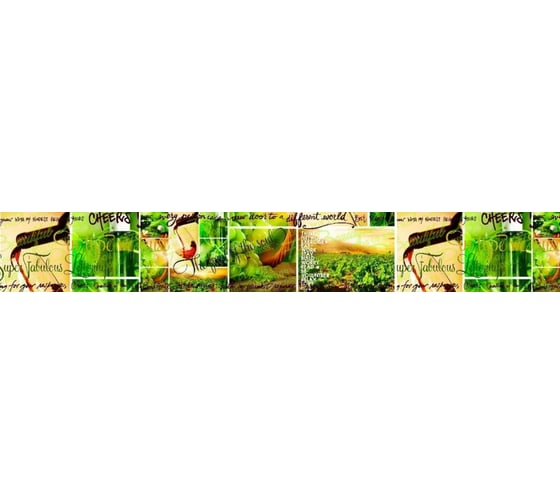 Панель для кухонного фартука ФАРТУКОФФ глянцевая "ФФ - 44", 4000x600x1,0 мм, Фотопечать 35010440404
