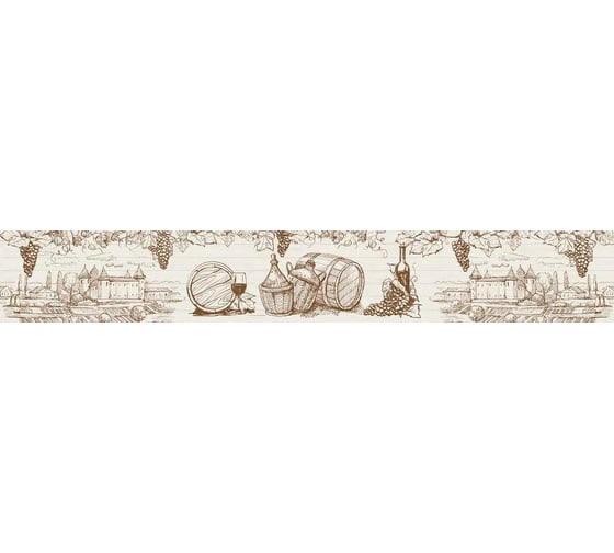 Панель для кухонного фартука ФАРТУКОФФ глянцевая "ФФ - 28", 4000x600x1,0 мм, Фотопечать 35010280404 1