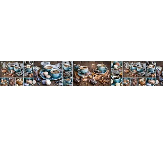 Панель для кухонного фартука ФАРТУКОФФ глянцевая "ФФ - 257", 4000x600x1,0 мм, Фотопечать 35012570404