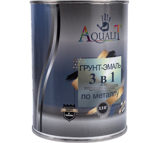 Грунт-эмаль Aqualit 3 в 1 красная, 0.9 кг pvpsz024