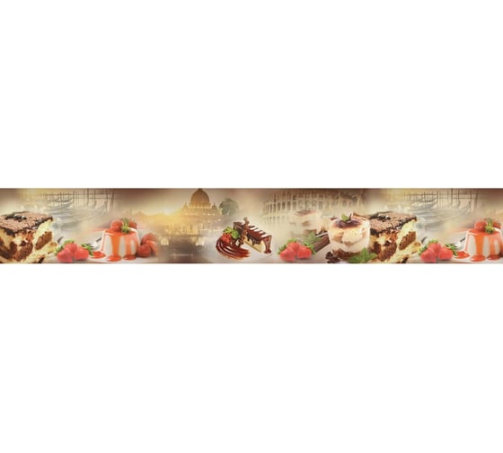 Панель для кухонного фартука ФАРТУКОФФ глянцевая "ФФ - 438", 4000x600x1,0 мм, Фотопечать 35014380404 1