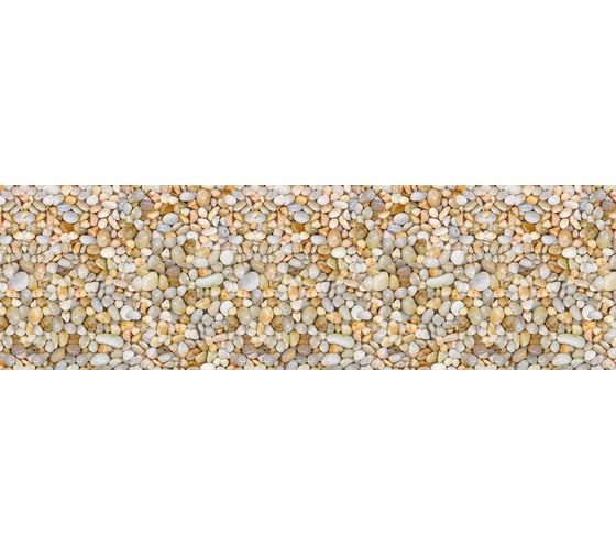 Панель для кухонного фартука ФАРТУКОФФ без дополнительного покрытия "ТП - Галька", 2000x600x0,7 мм, Термоперевод 35010190102 1