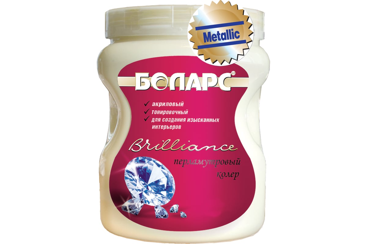 Краска БОЛАРС Vavilon - Brilliance металлик золото, 2 кг 00000005389