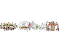 Панель для кухонного фартука ФАРТУКОФФ глянцевая "ФФ - 353", 3000x600x1,0 мм, Фотопечать 35013530403