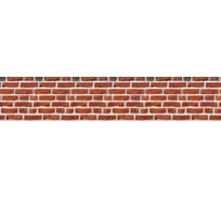 Панель для кухонного фартука ФАРТУКОФФ без дополнительного покрытия "ТП - Красный кирпич", 3000x600x0,7 мм, Термоперевод 35010380103