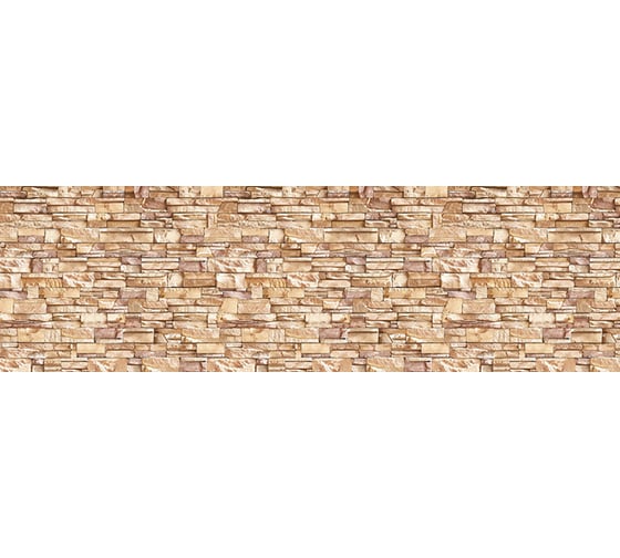 Панель для кухонного фартука ФАРТУКОФФ без дополнительного покрытия "ТП - Камень соренто", 2000x600x0,7 мм, Термоперевод 35010280102 1