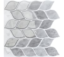 Комплект полимерной 3D плитки LAKO 30.5х30.5 см, 5 штук, Лепестки мозаика LKD-AMZ017