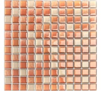 Комплект полимерной 3D плитки LAKO 30.5х30.5 см, 10 штук, Оранжевая мозаика LKD-YJC0015