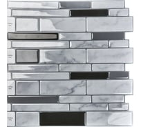 Комплект полимерной 3D плитки LAKO 30.5х30.5 см, 10 штук, Кладка глянец 2 LKD-AMZ011