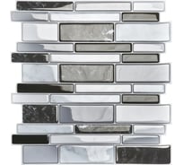 Комплект полимерной 3D плитки LAKO 30.5х30.5 см, 10 штук, Кладка глянец 1 LKD-AMZ010