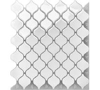 Комплект полимерной 3D плитки LAKO 30.5х30.5 см, 5 штук, Белая мозаика 2 LKD-MY001