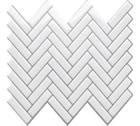 Комплект полимерной 3D плитки LAKO 30.5х30.5 см, 5 штук, Белый орнамент 1 LKD-MY004