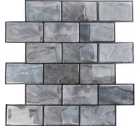 Комплект полимерной 3D плитки LAKO 30.5х30.5 см, 10 штук, Кирпичная кладка 21 LKD-AMZ008