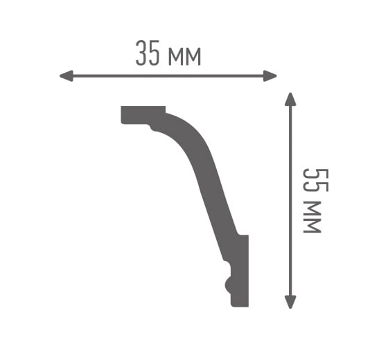 Плинтус ПЛИНТЭКС IC 35х55 мм SCK 14607173945669