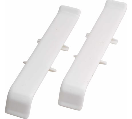 Соединитель для плинтуса DECONIKA (85 мм; 001-G Белый глянец; 2 шт.) Д-П85-С-Ф2 001-0 БЕЛ-Г