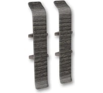 Соединитель для плинтуса DECONIKA (85 мм; 352 Каштан серый; 2 шт.) Д-П85-С-Ф2 352 КШТ СЕР