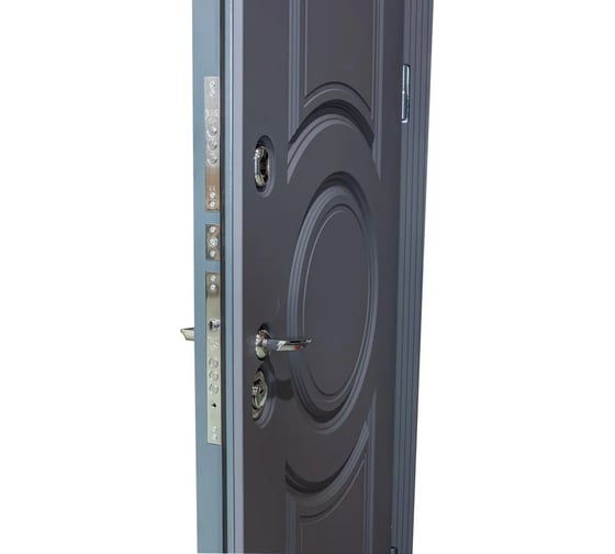 Дверь DIVA МХ-30 2050x960 мм, левая, серый софт - Н10 белый софт УТ-00077330