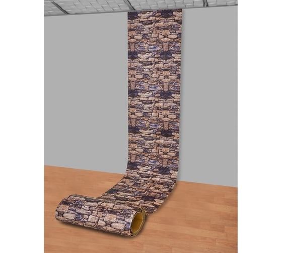Мягкая самоклеящаяся 3D панель LAKO Камень кладка 19, рулон, 70x600 см LKD-16-05-FC82-2 LKD-16-05-FC82-2-RU