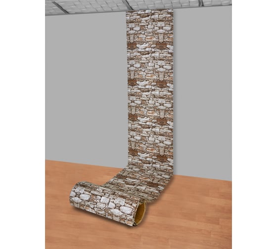 Мягкая самоклеящаяся 3D панель LAKO Камень кладка 17, рулон, 70x600 см LKD-16-05-FC82 LKD-16-05-FC82-RU