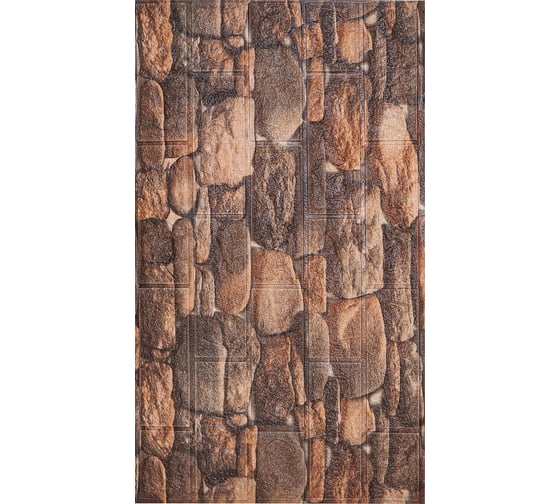 Мягкая самоклеящаяся 3D панель LAKO Камень кладка 10, рулон, 70x600 см LKD-16-05-FC15 LKD-16-05-FC15-RU